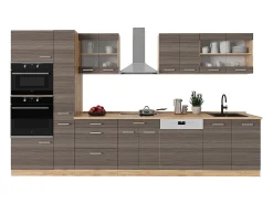 Cocina completa gris noble/roble dorado 350x60x81.6 r-line