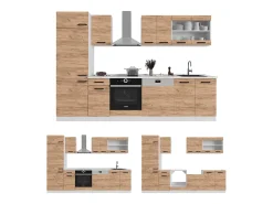 Cocina completa gris noble/roble dorado 350x60x81.6 r-line