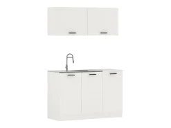 Cocina Equipada haaus Taco, Blanco, L 120 cm