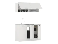 Cocina Equipada haaus Taco, Blanco, L 120 cm