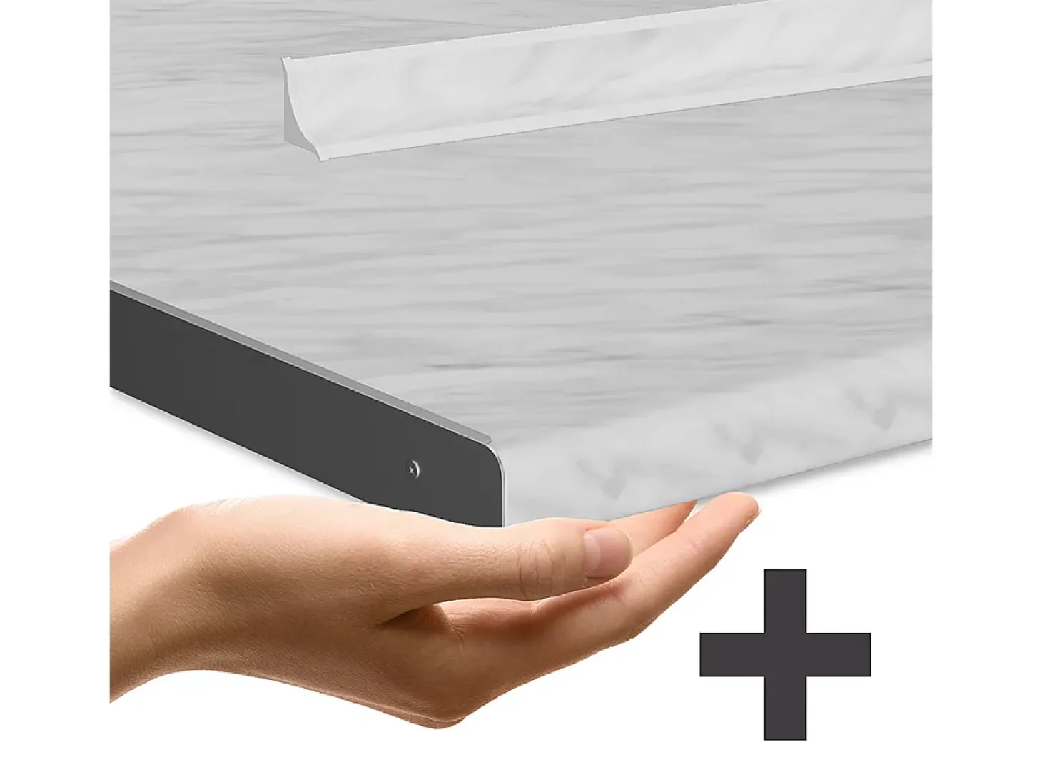 Cocina esquinera antracita brillo intenso/roble dorado eléctrico 247x60x81.6 r-line