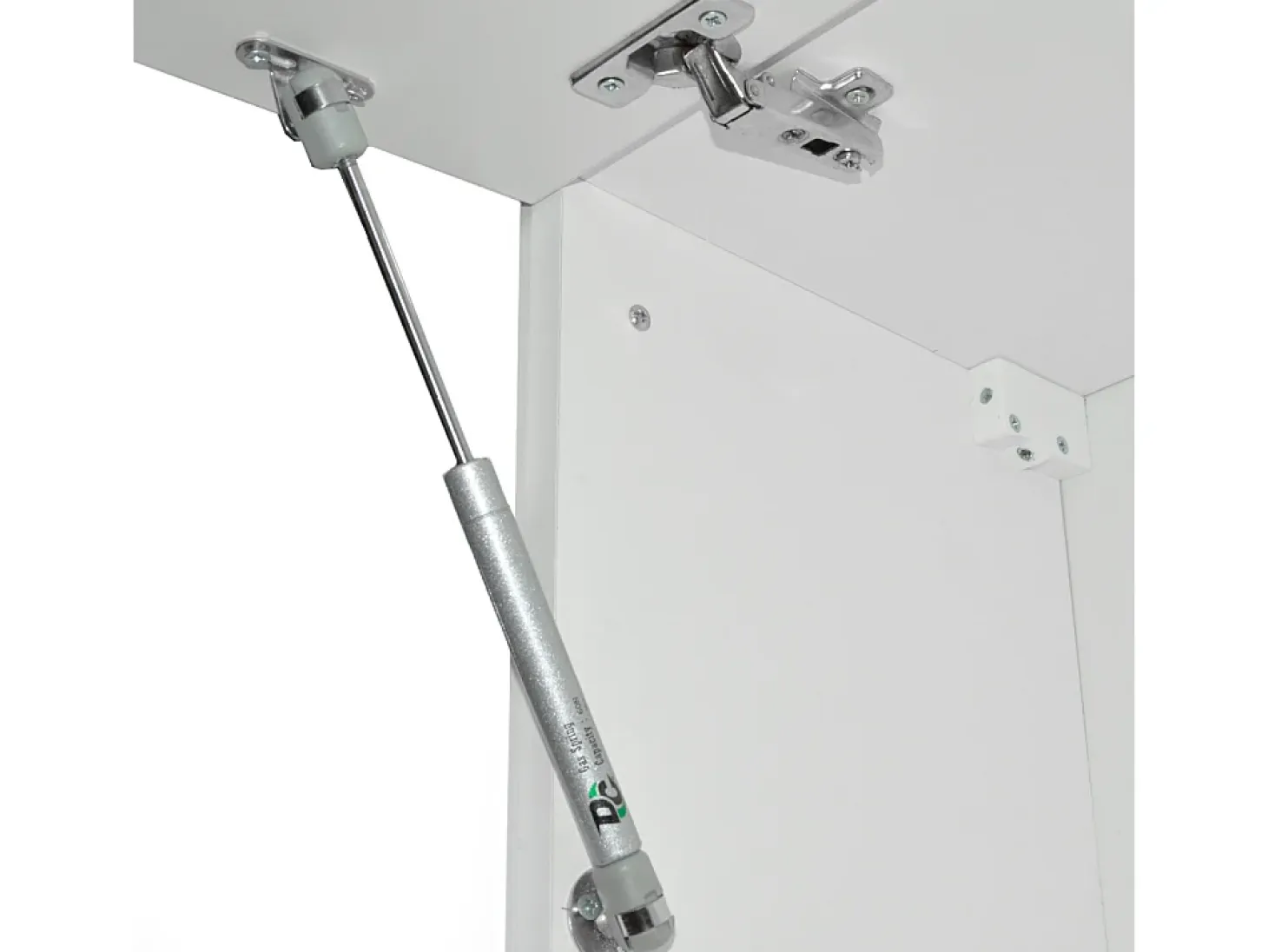 Cocina esquinera precioso gris/blanco 187x60x81.6 rick