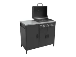 Cocina exterior 3 módulos acero inoxidable con barbacoa gas + 3