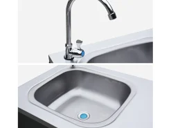 Cocina exterior acero inoxidable barbacoa gas 3 quemadores con