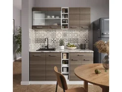 Cocina versátil precioso gris/blanco 160x60x81.6 r-line