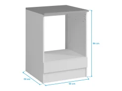 Cocinas Completas Blanco Mate, 6 Muebles 240 cm, Módulos Individuales