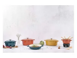 Cocotte de Hierro Esmaltado COSY & TRENDY Ø28 cm 6,15 L Para Todo Tipo de Fuegos Inducción con Tapa Óxido