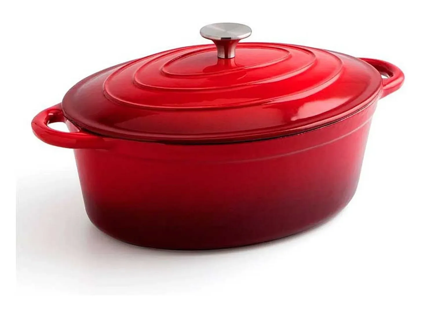 Cocotte Fierro Bidasoa 4,3L hierro fundido esmaltado rojo 23x30 cm