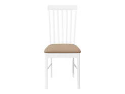 Cojines para sillas de comedor, 2 unidades, madera maciza blanca, caucho