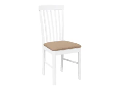 Cojines para sillas de comedor, 2 unidades, madera maciza blanca, caucho