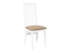 Cojines para sillas de comedor, 2 unidades, madera maciza blanca, caucho