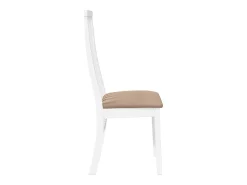 Cojines para sillas de comedor, 2 unidades, madera maciza blanca, caucho