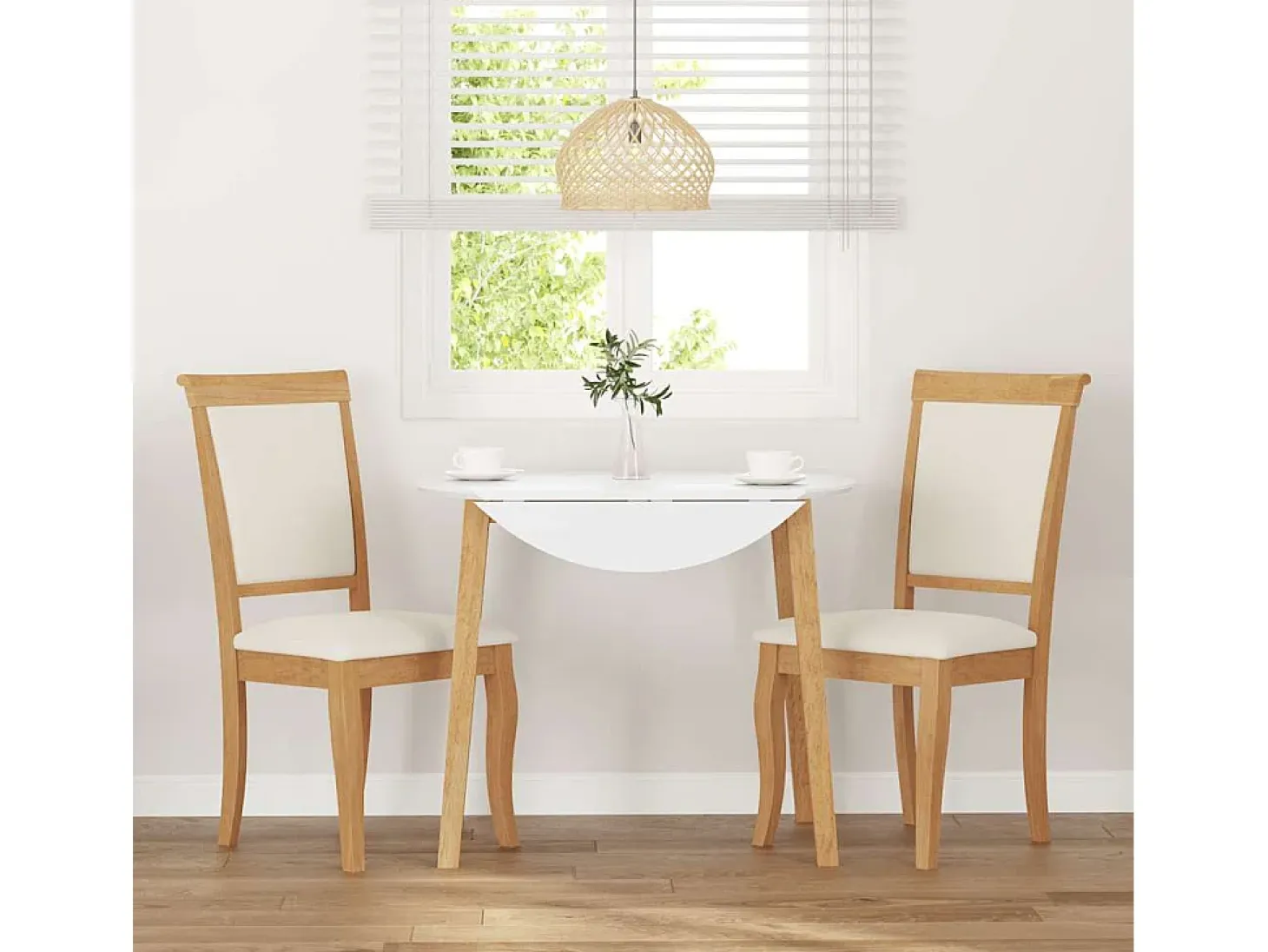 Cojines para sillas de comedor, 2 unidades, madera maciza natural, caucho