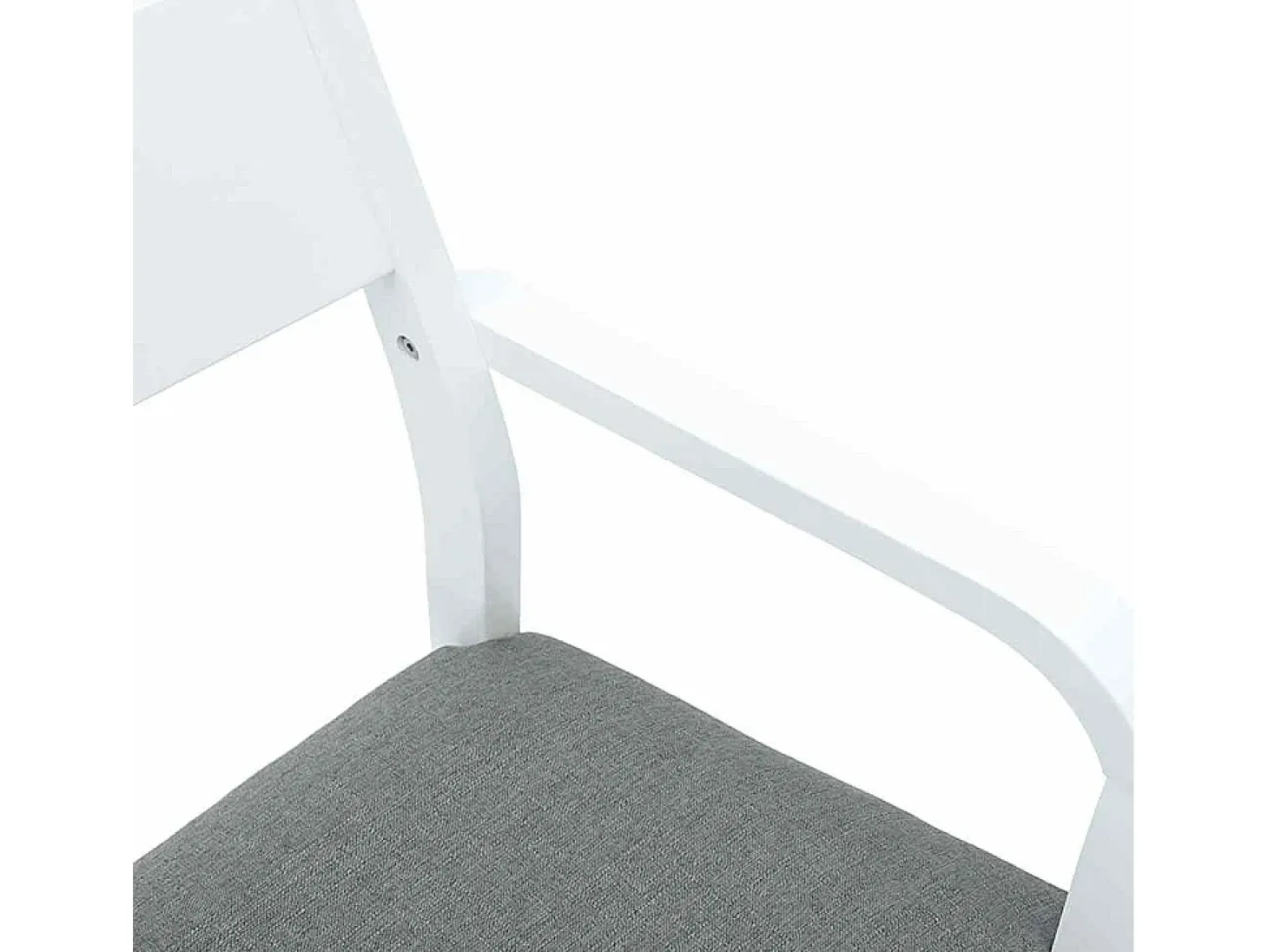 Cojines para sillas de comedor, 2 unidades, madera maciza blanca, caucho
