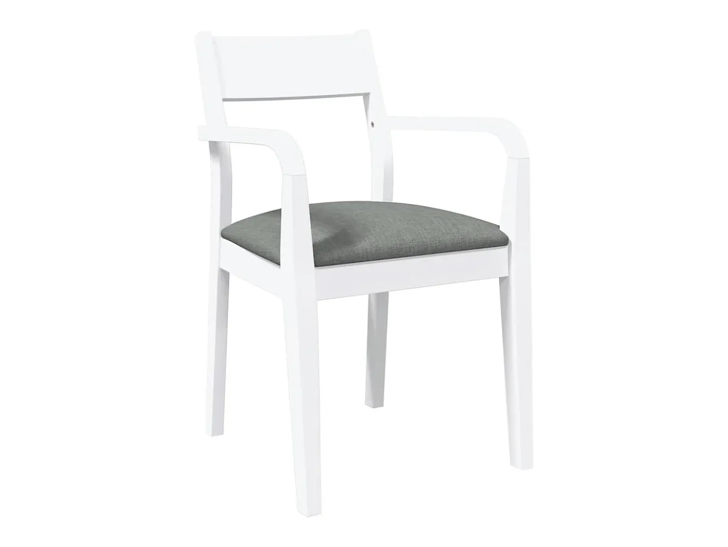 Cojines para sillas de comedor, 2 unidades, madera maciza blanca, caucho