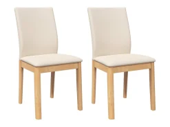 Cojines para sillas de comedor 2 piezas madera maciza caucho