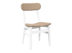 Cojines para sillas de comedor, 2 unidades, madera maciza blanca, caucho