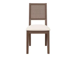 Cojines para sillas de comedor, 2 unidades, madera maciza marrón, caucho