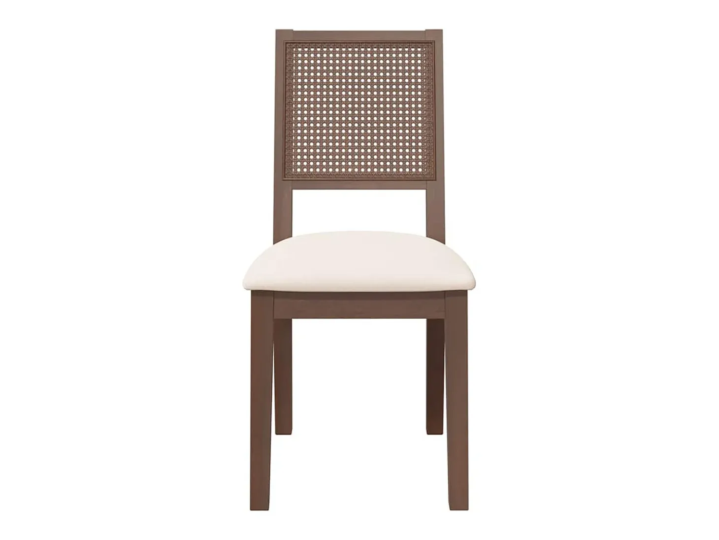 Cojines para sillas de comedor, 2 unidades, madera maciza marrón, caucho