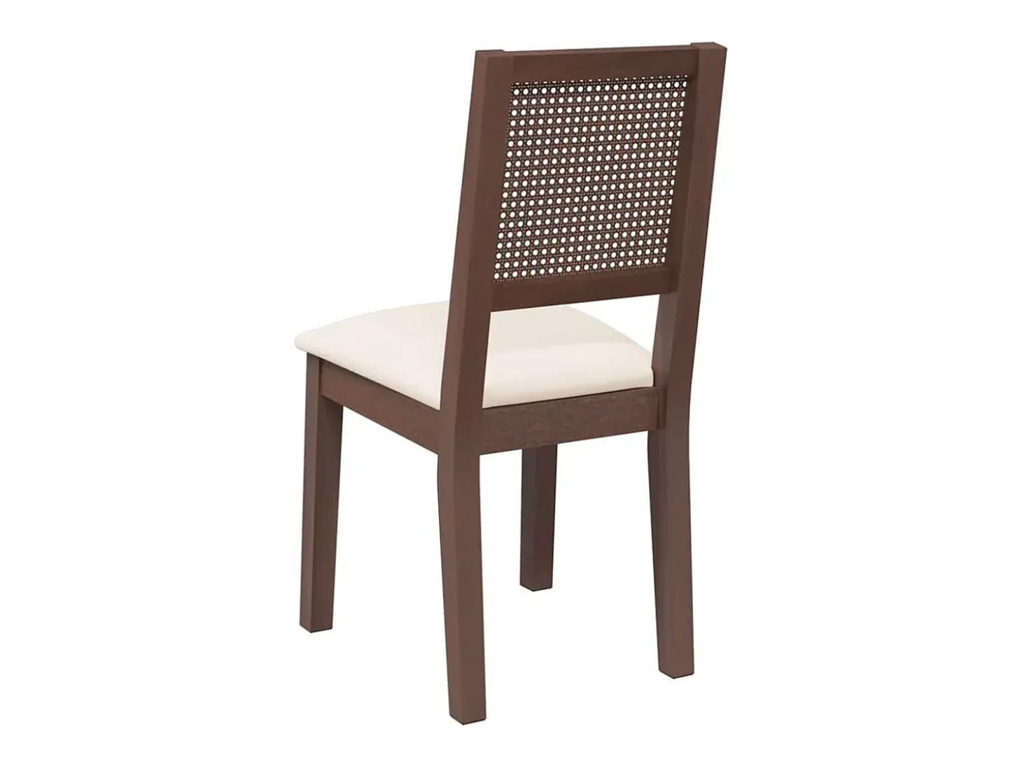Cojines para sillas de comedor, 2 unidades, madera maciza marrón, caucho