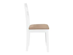 Cojines para sillas de comedor, 2 unidades, madera maciza blanca, caucho