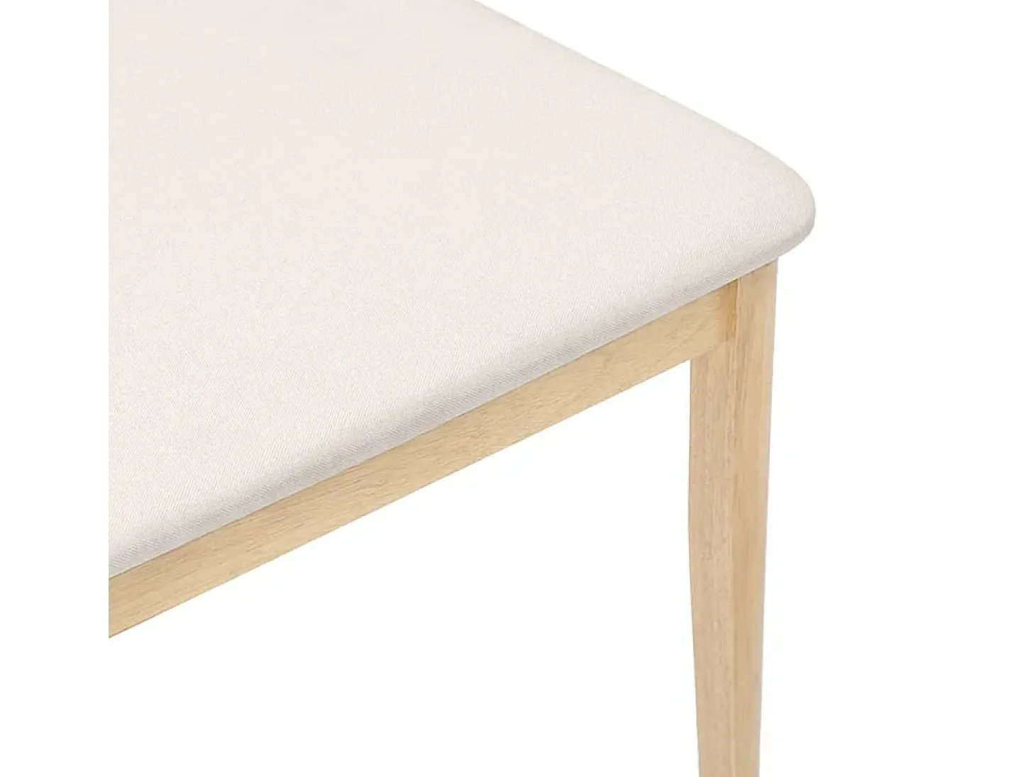 Cojines para sillas de comedor, 2 unidades, madera maciza natural, caucho