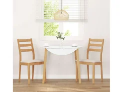 Cojines para sillas de comedor, 2 unidades, madera maciza natural, caucho