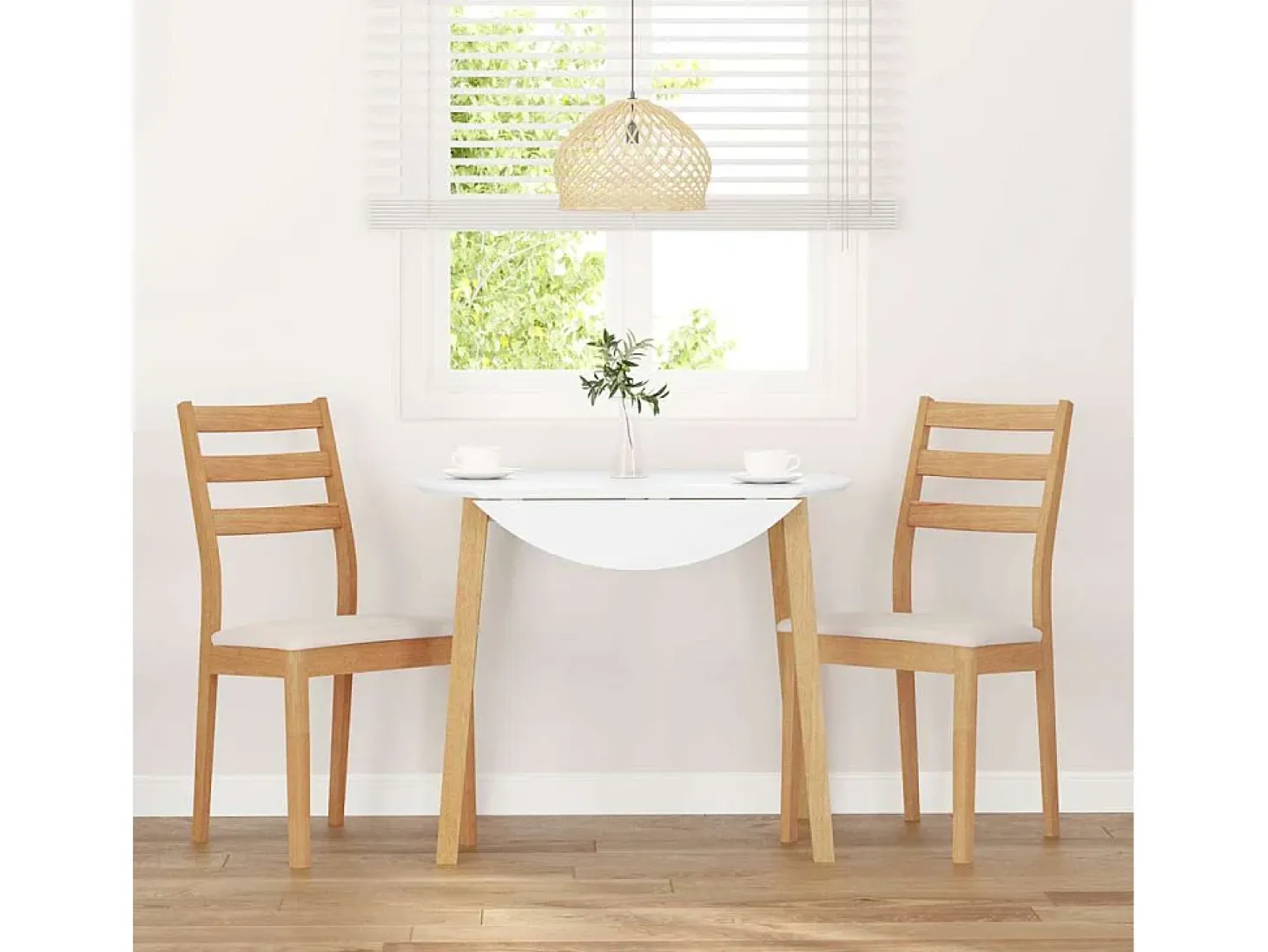 Cojines para sillas de comedor, 2 unidades, madera maciza natural, caucho