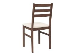 Cojines para sillas de comedor, 2 unidades, madera maciza marrón, caucho