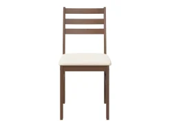 Cojines para sillas de comedor, 2 unidades, madera maciza marrón, caucho