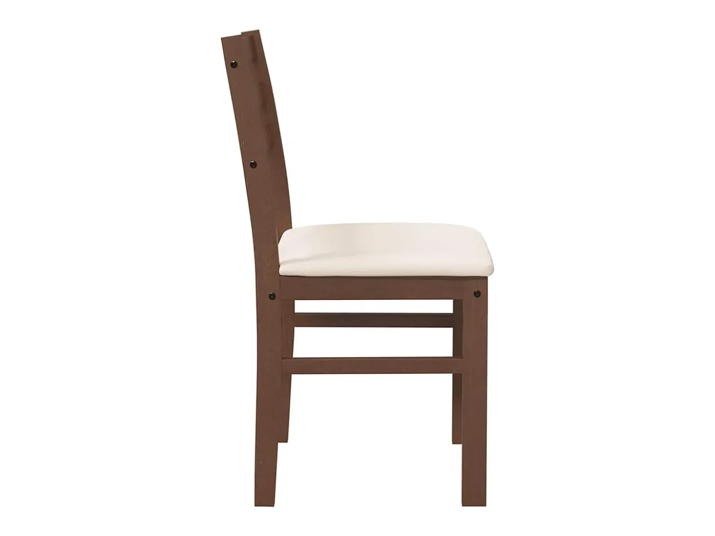 Cojines para sillas de comedor, 2 unidades, madera maciza marrón, caucho