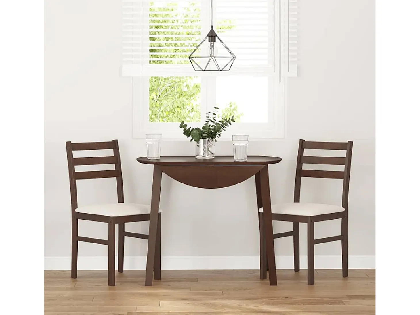 Cojines para sillas de comedor, 2 unidades, madera maciza marrón, caucho