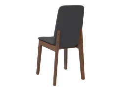 Cojines para sillas de comedor, 2 unidades, madera maciza marrón, caucho