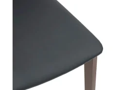 Cojines para sillas de comedor, 2 unidades, madera maciza marrón, caucho