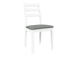Cojines para sillas de comedor, 2 unidades, madera maciza blanca, caucho