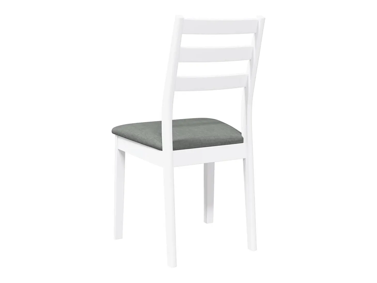 Cojines para sillas de comedor, 2 unidades, madera maciza blanca, caucho