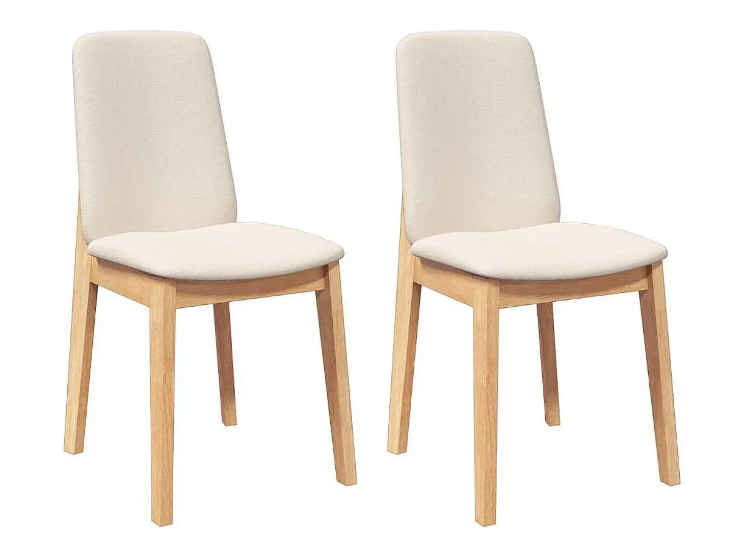 Cojines para sillas de comedor 2 piezas madera maciza caucho