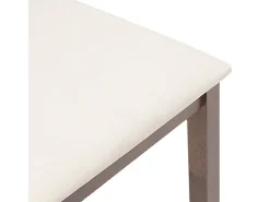 Cojines para sillas de comedor, 2 unidades, madera maciza marrón, caucho