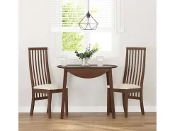 Cojines para sillas de comedor, 2 unidades, madera maciza marrón, caucho