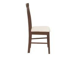 Cojines para sillas de comedor, 2 unidades, madera maciza marrón, caucho
