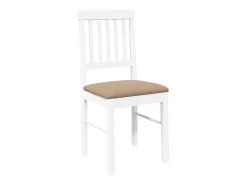 Cojines para sillas de comedor, 2 unidades, madera maciza blanca, caucho