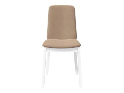 Cojines para sillas de comedor, 2 unidades, madera maciza blanca, caucho