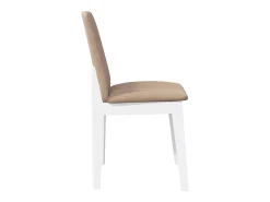Cojines para sillas de comedor, 2 unidades, madera maciza blanca, caucho