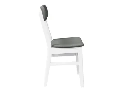Cojines para sillas de comedor, 2 unidades, madera maciza blanca, caucho
