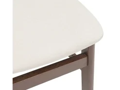 Cojines para sillas de comedor, 2 unidades, madera maciza marrón, caucho