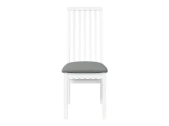 Cojines para sillas de comedor, 2 unidades, madera maciza blanca, caucho