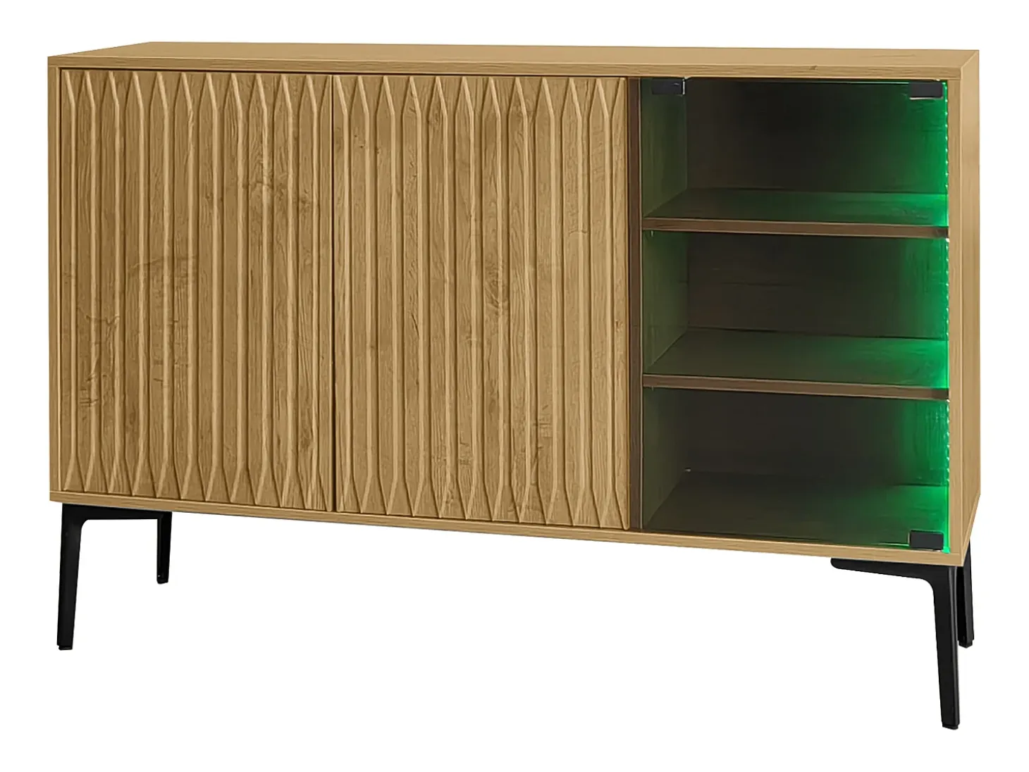 Combinaciones de muebles de baño, combinaciones de vitrinas, vitrinas con puertas de cristal e iluminación