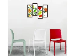Conjunto de 6 sillas Altea en polipropileno amarillo azul claro gris tórtola verde blanco rojo