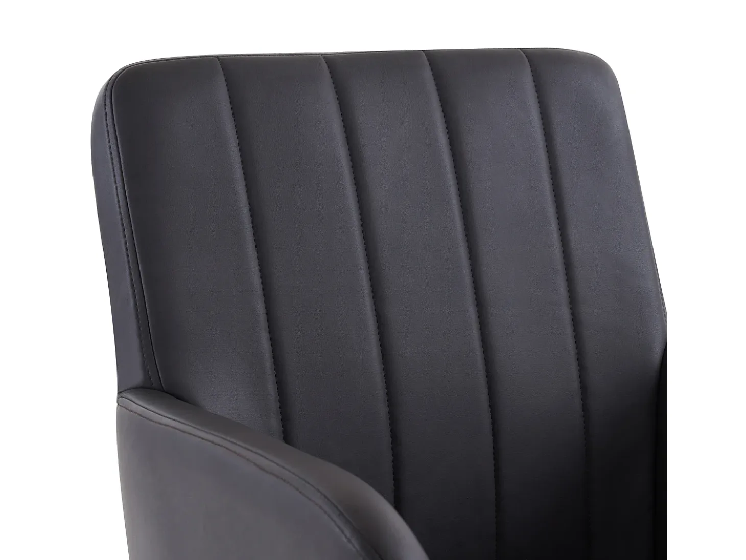 Conjunto de 2 sillas cantilever, en PU negro