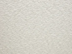 Conjunto de 6 sillas con reposabrazos de tela bouclé y madera de hevea - Blanco - NORETI